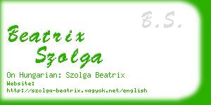 beatrix szolga business card